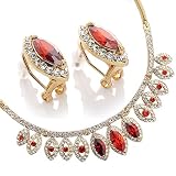 Amethyst Tiered Peardrops style Wedding Jewellery Set, Necklace  earrings Also a Indian Bridal Jewelry style by janoejewels. 2 gorgeous colour combinations.