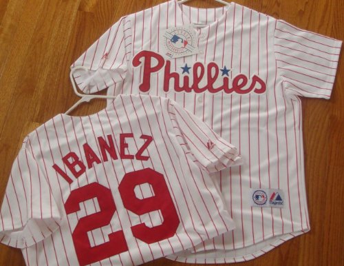 MLB New Raul IBANEZ #29 Philadelphia PHILLIES XXL Home WHITE Baseball Jersey Majestic