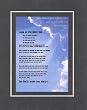 Touching and Heartfelt Poem for Motivations - Look On the Sunny Side Poem on 11 x 14 inches Double Beveled Matting