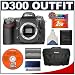Nikon D300 Digital SLR Camera with 2GB CF Memory Card + EN-EL3e Battery + Case + Cameta Bonus Accessory Kit