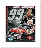 Carl Edwards NASCAR Auto Racing Double Matted 8x10 Photograph Signature Series Collage