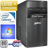 Produkt-Bild: USB 3.0, WinXP Professional, STROM SPAR Office / Multimedia COMPUTER PC, BeQuiet 300W Netzteil mit 80Plus, Intel G530 (2x2.4GHz) 500GB SATA II, Crucial 4GB DDR3, MSI H61MA-E35, Mainboard, Intel Grafik HD2000 mit HDMI/DVI, DVD-Brenner, CardReader, 7.1 Sound, GigabitLAN