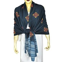 Winter Accessories Tie Dye Wool Shawl 80 x 35 inches
