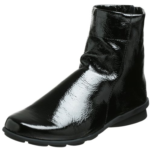 Arche Women's Didip Naplak Zip Bootie,Noir,41 EU (US Women's 10 M)