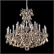 Sophia 21 Light Chandelier Finish: French Gold, Crystal Color: Strass Clear