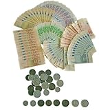 Eduplay Spielgeld Euro, 114 Teile Scheine und Münzen