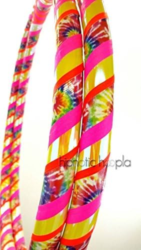 Tie Dye Bliss Travel Collapsible Fitness Hula Hoop / Size 36" / Fitness / Exercise / Fun / Ab Workout / GLOW / UV Reactive / Handmade