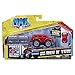 Max Tow Truck Mini Haulers Tow and Go Packs Red Push Truck with Barrel Accessories Vehicle