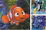 Ravensburger Jigsaw Puzzle - Disney Finding Nemo, Swimming in the aquarium - 3 x 49 pieces in one box