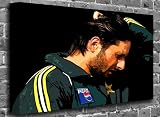Shahid Afridi - Pakistan - Sports Cricket Canvas Art Canvas Print Print Picture Size: (36" x 24")