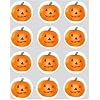 12 Pumpkin Halloween rice paper fairy / cup cake 40mm toppers pre cut decoration