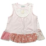 《H28年夏物》(日本製) Pample Mousse(パンプルムース) ファンシードビー天竺ノースリーブトップス 80cm/PK NO.DP-62256