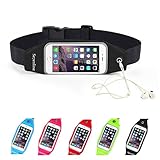 Running Belt Waist Pack, Se7enline Outdoor Dual Large Pocket Sports Sweatproof Reflective Belt Waist Bag Clear Touch Screen Window for iPhone 6S /6 Plus, Samsung Galaxy S6 S5 S4 Note 5 4 3 ,LG
