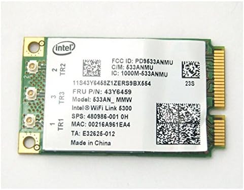 Intel Ultimate N WiFi Link 5300 Wireless N Card 43Y6495 802.11a/b/g/n for 450Mbps 2.4/5.0GHz for IBM Lenovo Thinkpad