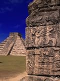 Ancient Mayan City Ruins, Chichen Itza, Mexico Photographic Poster Print by Walter Bibikow, 30x40