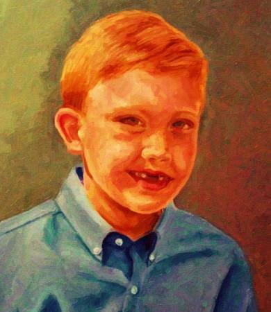 Custom Order #Z8-RV8, Oil on Canvas, Custom Painting of The Person You Love, For 1 Person of Customer's Choice, Style: Photo-Realism, with Signature Text 