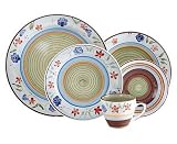 Produkt-Bild: Selin Dekor Kombiservice 30 teilig Neu Set 6 Personen Steinzeug Keramik Geschirr