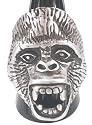 King Giant Gorilla Head Ape Pewter Ring