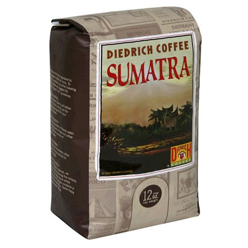 Diedrich Coffee, Sumatra, Decaf, WHOLE BEAN, 12-Ounce Bags (Pack of 3) by Decaf Sumatra