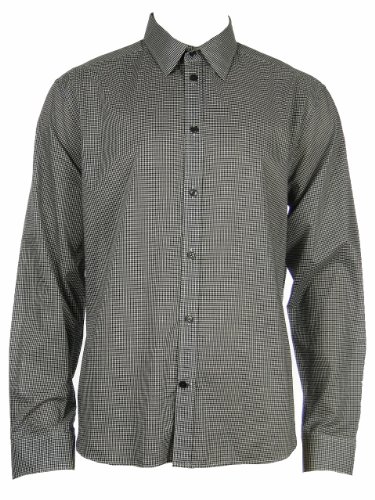 Theory Mens Kyson Alliston Dress Shirt XX-Large Black/White