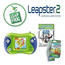 Leapfrog Leapster 2 Green w/ Star Wars: Jedi Math and Letterpillar Educational Game