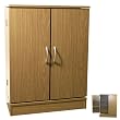 COLUMBUS - Double Door CD DVD Media Storage Cabinet - Oak by WATSONS