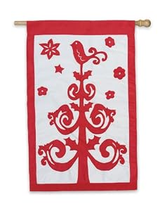 Christmas Tree Regular Size Applique Flag