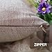 Decorbox Cotton Linen Decorative Pillowcase Throw Pillow Cushion Cover Love You More Square 18