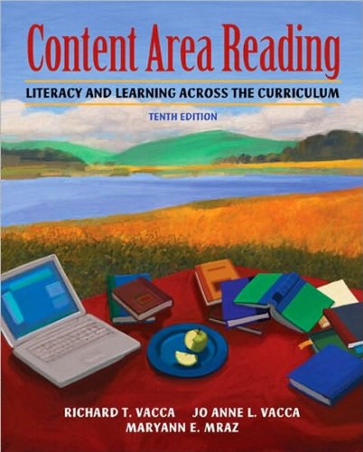 ContentAreaReading(Content Area Reading: Literacy Learning Across the Curriculum)(with MyEducationLab) (10th Edition) [Hardcover](2010)byRichard T. Vacca,Jo Anne L. Vacca,Maryann E. Mraz