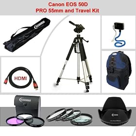 PRO 55 mm and Travel Kit for Canon EOS 50D