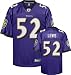 Ray Lewis Jersey: Reebok Purple Replica #52 Baltimore Ravens Jersey - Large