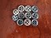 11 Smoky Black Mother of Pearl (MOP) shirt buttons gifts present bday birthday holiday stocking stuffers