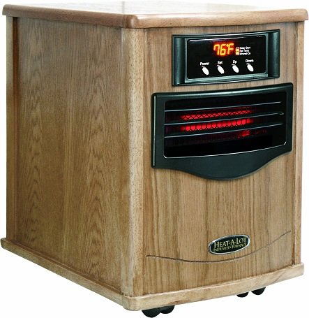 Heat-A-Lot Quartz Infrared Heater English Oak
