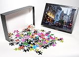 Photo Jigsaw Puzzle of Outdoor cafes and Brousaille wall mural of a couple walking arm in arm, from Robert Harding