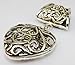 1set Alloy Plate Silver Tube Side with Hollow Heart Jewelry Necklace Findings Pendant Scarf Charms