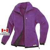 TAIGA Fleece Jacket-300 - Women's Polartec-300 Fleece Jacket, Violet, MADE IN CANADA