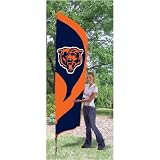 Chicago Bears NFL Applique & Embroidered Tall Team Flag (102x30)