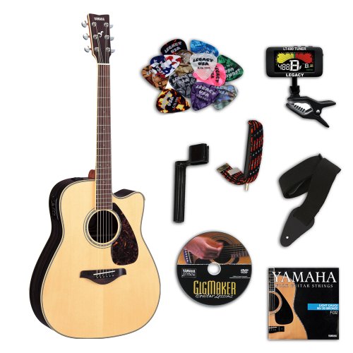Buy Cheap Yamaha FGX730SC AcousticElectric Guitar Bundle w/Legacy
