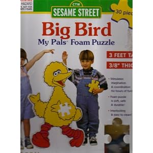 SESAME STREET BIG BIRD FOAM PUZZLE (3 FT. TALL, 3 8s IN. THICK) by