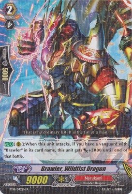 Cardfight!! Vanguard TCG - Brawler, Wildfist Dragon (BT16/042EN) - Booster Set 16: Legion of Dragons & Blades ver.E