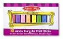 Melissa & Doug 10 Jumbo Triangular Chalk Sticks