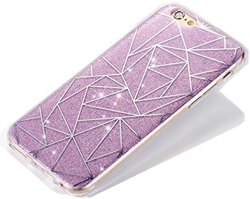 Iphone 6 Case, Irthing Bling Sparkly Glitter Flash Ultra Slim TPU with PC Protective Cover Case For Apple Iphone 5/5s 6/6s 6 plus/6s plus (6/6S 4.7"(Purple))