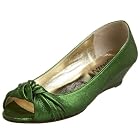 Butter Women's Apricot Peep Toe Wedge