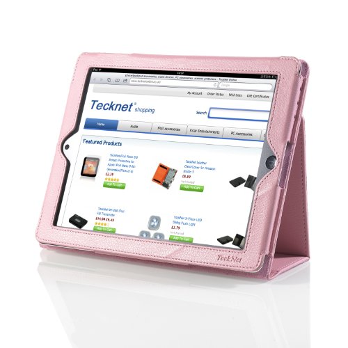 TeckNet® iPad 2 Premium Folio Case / Cover and 