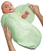 Kiddopotamus SwaddleMe 100% Cotton Knit, Large, Sage