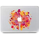 iCasso Colorful Tree Removable Vinyl Decal Sticker Skin for Apple Macbook Pro Air Mac 13" inch / Unibody 13 Inch Laptop (#13)
