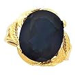 14K Yellow Gold Onyx Ring