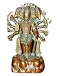Hanuman Panchmukhi Brass Statue Bajrang Bali Holding Weapons Yoga Sculpture 11.5" Hanuman Panchmukhi Brass Statue Bajrang Bali Holding Weapons Yoga Sculpture 11.5"