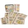 Map Stickers stickers Tin Cavallini 24-26 sheets 100+ stickers