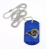 NFL St. Louis Rams Glitter Dog Tag